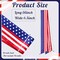 Patriotic Satin Wreath Sash for Front Door, Embroidery‑Ready Ribbon for Monogramming, 4th of July Door Decor & Garland Accessory for Indoor Outdoor Use